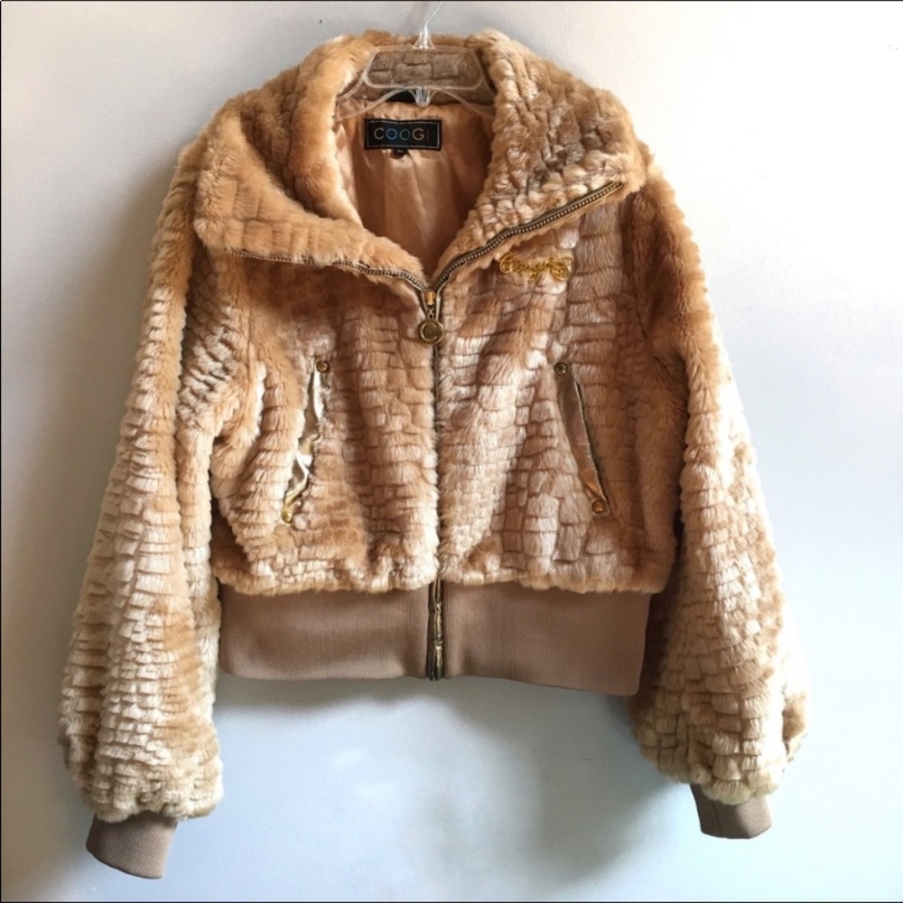 COOGI Luxe Fur Designer Winter Jacket